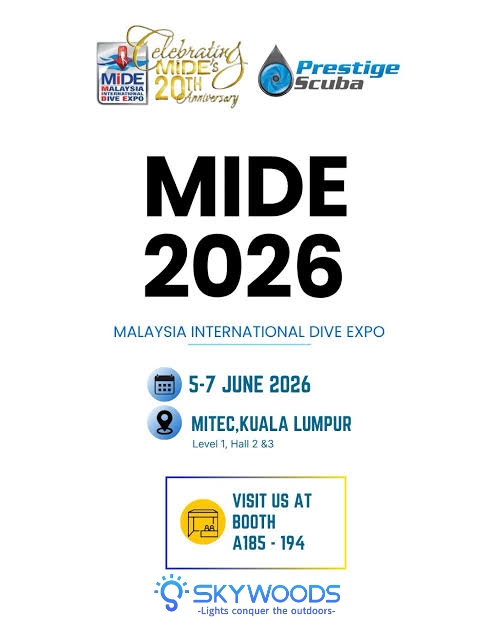 Skywoods Dive Showcases Underwater Lighting Solutions at MIDE 2026 in Kuala Lumpur