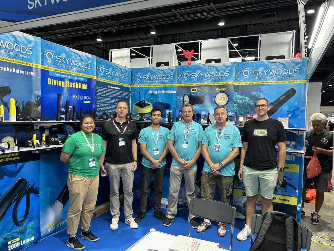 Skywoods Dive Shares Its Underwater Lighting Innovations at Thailand Dive Expo 2023